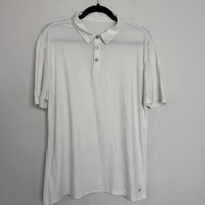 Vuori Men's Strato Tech Polo Shirt White - Size Large